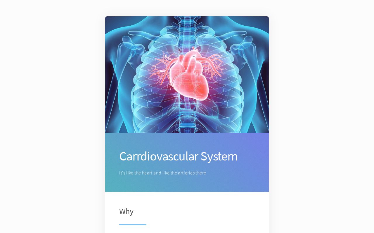 Carrd profile picture for @cardiovascular